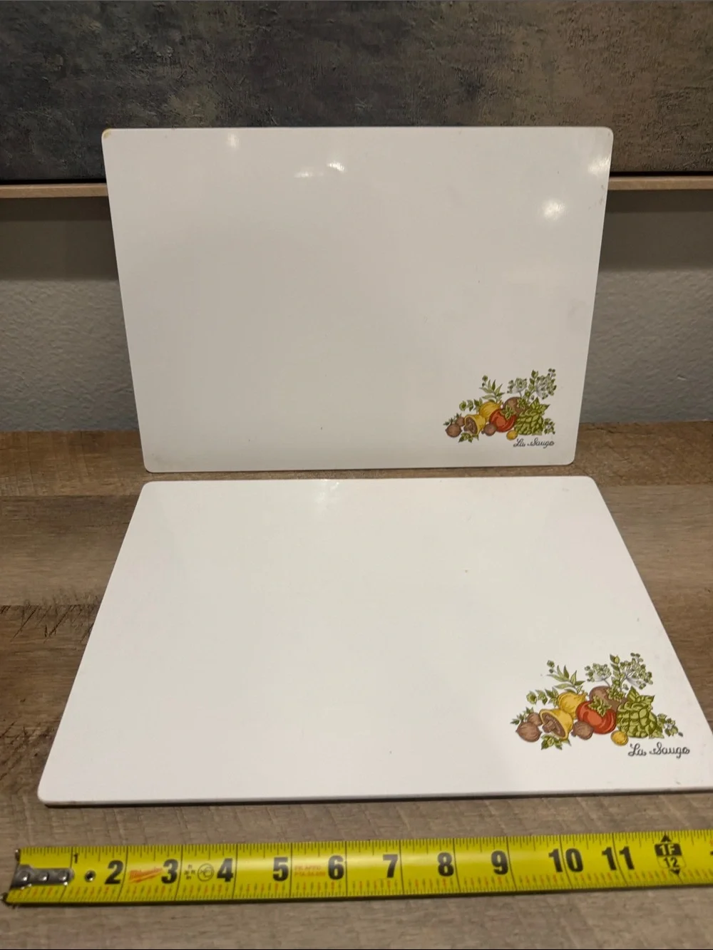 Vintage Corningware Spice of Life cutting board - set